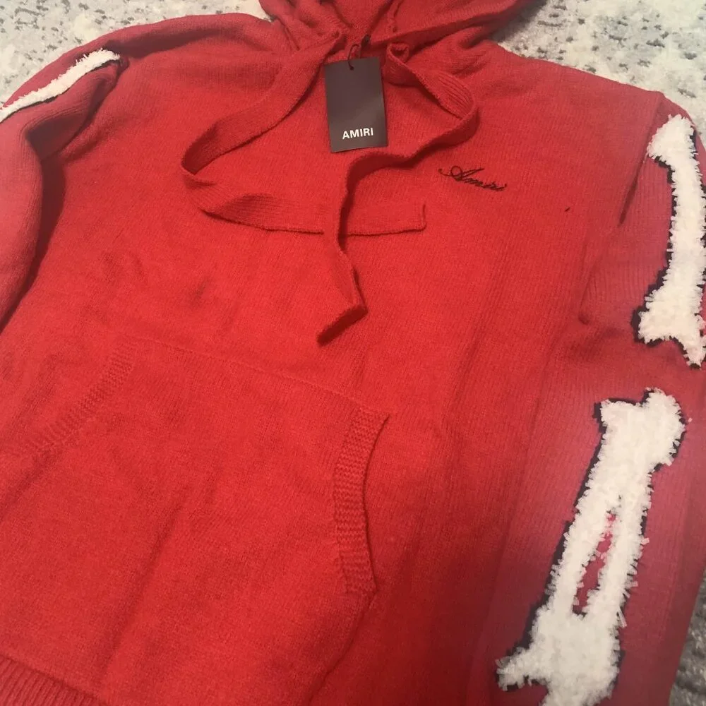 Amiri Knit Bones Hoodie Men’s Large, Medium, Small - Picture 4 of 4